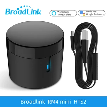 BroadLink RM4 Mini IR Wifi Универсальный пульт дистанционного управления HTS2 Сенсор для кондиционера TV Работает с Alexa Google Home Assistant