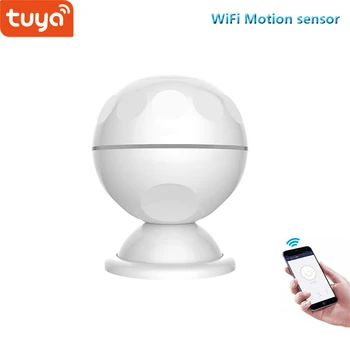 Tuya smart home security wifi PIR датчик безопасности с магнитным кронштейном для smart life, совместимый с бесплатным приложением