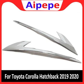 Для хэтчбека Toyota Corolla 2019 2020 ABS Хромированные задние фонари Украшение лампы Накладка на веко Отделка 2шт Стайлинг автомобиля