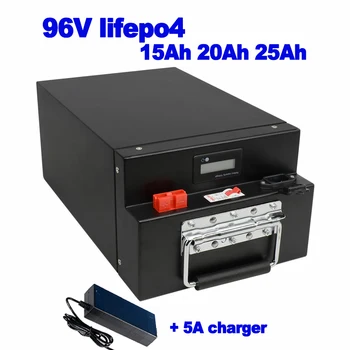Lifepo4 96v 15Ah 20Ah 25Ah аккумуляторная батарея для медицинского исследовательского оборудования Электрический велосипед скутер электроинструменты 3000w + 5A зарядное устройство