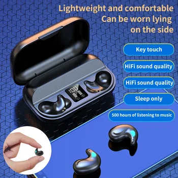 Наушники X57 TWS Mini Sleeping Bluetooth 5.3, спортивные наушники повышенной прочности, Hi-Fi Стерео с микрофоном, Профессиональная игровая гарнитура