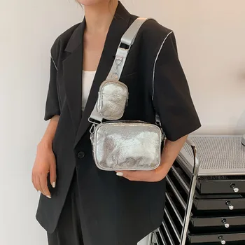 Женская сумка через плечо с блестками в стиле ретро, сумки-мессенджеры, кошельки и сумочки с портмоне, хозяйственная сумка Bolsas De Mujer