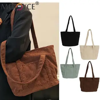 Женская сумка через плечо Вельветовая модная сумка с верхней ручкой и пряжкой Легкие винтажные женские клатчи для путешествий и отдыха