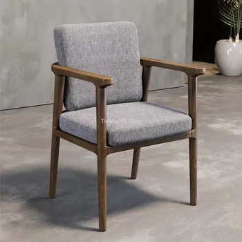 Скандинавское кресло Дизайнерские обеденные стулья Современный трон Балкон Деревянные обеденные стулья Роскошная кожаная мебель Sedie Da Pranzo