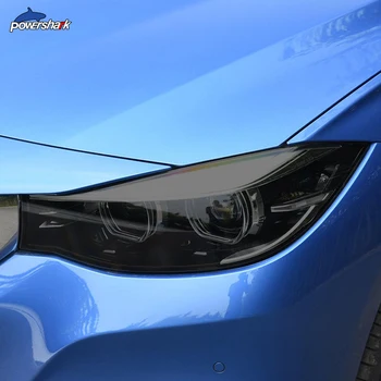 2 Предмета, черная защитная пленка для автомобильных фар, Прозрачная наклейка TPU для BMW 3 серии GT F34 2013-На аксессуарах