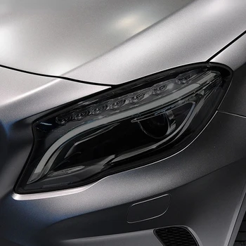 Защитная пленка для автомобильных фар, упаковка с дымчато-черной краской, прозрачный винил, наклейка из ТПУ Mercedes-Benz GLA X156 2013-2019 гг.