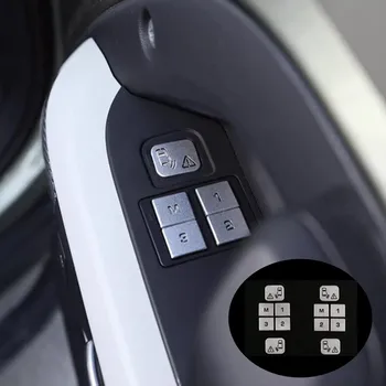 Наклейка на крышку автокресла из нержавеющей стали, кнопка разблокировки с памятью, автомобильные аксессуары для интерьера Land Rover Defender 110 2020-22