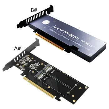 M.2 От 16 До 4X NVME PCIE3.0 GEN3 От 16 До 4 * NVME RAID-КАРТА PCI-E VROC-КАРТА Высокоскоростная карта расширения 4XX4 NVME *4 RAID