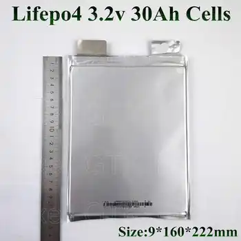 8шт Новые элементы 3.2v 30Ah lifepo4 100A 90160222 для EV RV pack diy 24v lifepo4 аккумулятор 500w ebike 12v 30ah литиевый 1000w солнечный