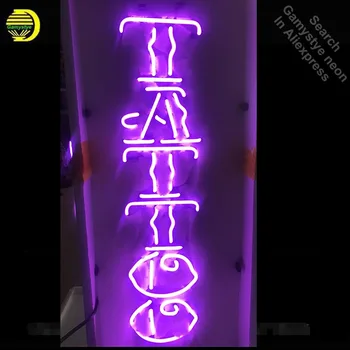 Неоновая вывеска для фиолетовой татуировки, неоновая лампа, арт-студия, пивной бар, паб, декоративные неоновые световые вывески для магазина, световые вывески, настенные светильники