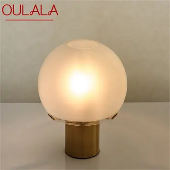 OULALA Nordic Современная креативная Зеленая Настольная лампа со светодиодным настольным освещением, Декоративная для домашней гостиной