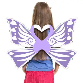 Украшение спины Удобно носить для костюмированной вечеринки, детские светодиодные принадлежности для вечеринок с крыльями бабочек