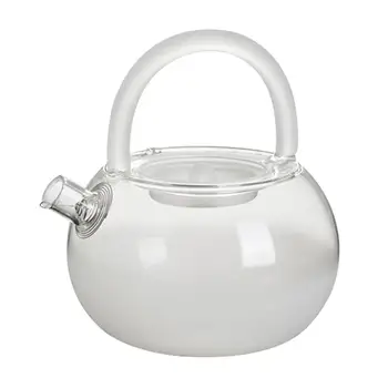 Стеклянный чайник 780 мл Прочный креативный прозрачный чайник для заваривания чая из утолщенного стекла, многоразовый чайник для домашнего подарка