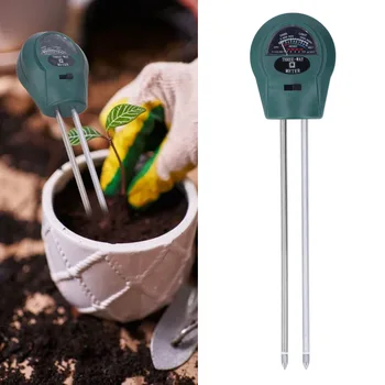 Инструмент для ухода за растениями Измеритель влажности почвы 3 в 1, PH, световой тестер, инструменты для ухода за растениями для сада, газона, фермы, внутреннего и наружного использования