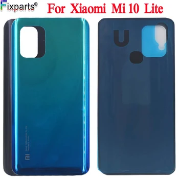 Новая Крышка Для Xiaomi Mi 10 Lite Задняя Крышка Стеклянная Панель Для Xiaomi Mi 10 Lite 5G Крышка Батарейного Отсека Mi10 Lite Корпус Корпуса Задней двери