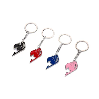 Брелок Fairy Tail Брелок для ключей Разъемное кольцо Брелок для ключей Кольца Для ключей Женские Мужские Мультяшные брелоки Аксессуары для костюмов