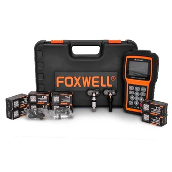 Оригинальный FOXWELL TPMS Trigger Tool T2000 с разъемом OBD и 8 шт. двухчастотных датчиков шин 315 МГц-433 МГц