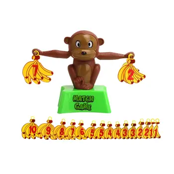 Игрушки для подсчета баланса обезьяны, дошкольный номер, математические весы Монтессори для раннего обучения, шкала для общения, обучающий инструмент в подарок