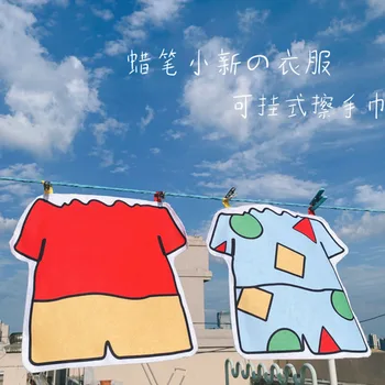 Плюшевое мультяшное полотенце Crayon Shin-Chan из микрофибры, быстросохнущее квадратное полотенце, плюшевые игрушки из аниме для девочки, подарок на день рождения