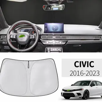 Honda Civic FC 2016-2020 FE 2022 2023 Магнитный солнцезащитный козырек индивидуальной подгонки Магнитный козырек Защита от солнца