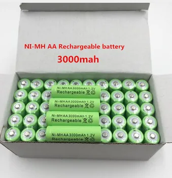 2 ~ 20 ШТ Новая оригинальная батарея 3000mAh AA 1.2V Ni-MH Аккумуляторная батарея для игрушек Камера Микрофон