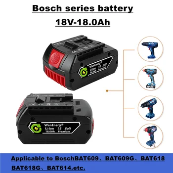 Литий-ионный аккумулятор 18 В для электроинструмента, 18,0 ач, подходит для bat609, bat609g, bat618, bat618g, bat614. Продается один аккумулятор.