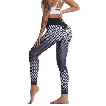 Новая спортивная одежда Push Up 2021, спортивные плавки с градиентным принтом, дышащие женские штаны для йоги, трендовые леггинсы для тренировок с высокой талией