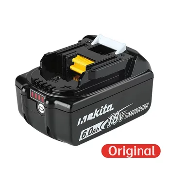 100% Оригинальная литиевая батарея емкостью 6000 мач18 В для Makita BL1830B BL1850B BL1840 BL1860 BL1815