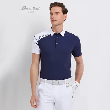 2023, одежда для гольфа, мужская футболка с короткими рукавами, спортивная одежда для гольфа, быстросохнущий топ, деловая рубашка поло