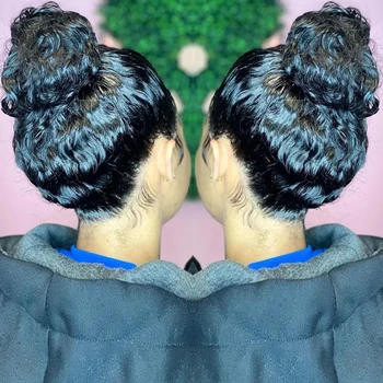 Перуанская волна воды, 360 Кружевной фронтальный парик, Вьющиеся парики из человеческих волос для чернокожих женщин, 30-дюймовый влажный И волнистый Свободный парик с глубокой волной