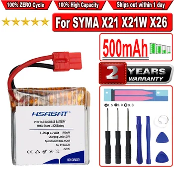 Аккумулятор HSABAT 500 мАч для SYMA X21 X21W x26 X26A RC quadcopter запасные части 902830