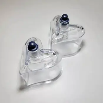 2 ШТ Пластиковое Утолщенное Высококачественное устройство для многоразового использования в форме сердечка для баночной терапии, Баночная Чашка для Хиджамы