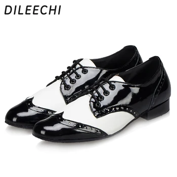 Мужская обувь бренда DILEECHI, обувь для бальных танцев, обувь для взрослых латиноамериканских танцев, обувь для квадратных танцев на мягкой подошве.
