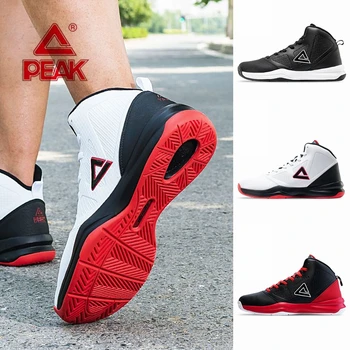 Оригинальные Баскетбольные кроссовки PEAK 2023, Новая Мужская Износостойкая Нескользящая Сетчатая Боевая обувь, Кожаная Боевая обувь, Мужская обувь