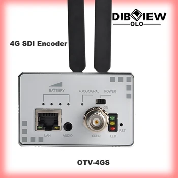 OTV-4GS Цифровой Кодировщик кабельного телевидения 4G 3G Потоковое видео в прямом эфире Wifi H265 Hevc Аппаратный Кодировщик с Литиевой батареей HD SDI IPTV-кодировщик