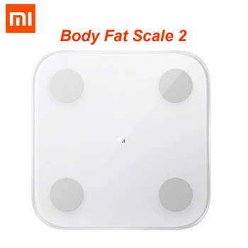 100% Xiaomi Mi Scale 2 Smart Body Fat Scale Весовая шкала 2 Bluetooth 5.0 APP Monitor Светодиодный дисплей Цифровая шкала состава тела