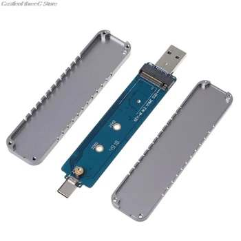 Корпус NVMe M.2 Конвертер NVMe SSD в USB 3.1 Type-C и Type-A Adapter для M.2 PCI-e (M Key) SSD