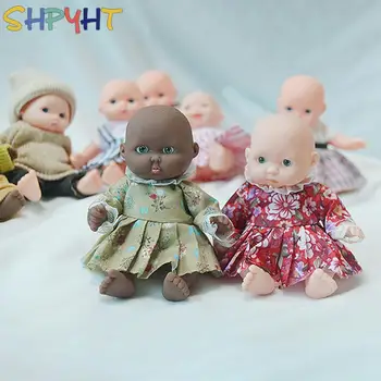 1 комплект 12 см Мини-кукол-младенцев, милая пижама, платье, имитирующее рождение ребенка, наряжают куклу-младенца, Игрушки для детей, Рождественские подарки для девочек