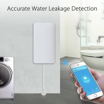 Беспроводной датчик Tuya Smart WiFi Zigbee Точный детектор утечки воды, сигнализация о разливе воды Может быть связана с манипулятором