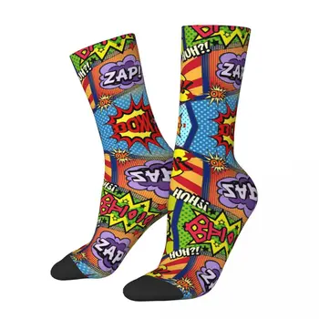 Креативные красочные панели для комиксов R92 Stocking Лучшая покупка Эластичных носков Geeky