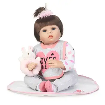 NPKCOLLECTION Горячая распродажа, кукла-реборн, кукла-имитатор, мягкая, настоящая, нежная на ощупь виниловая силиконовая кукла, игрушки для детей на Рождество