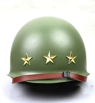 ВОСПРОИЗВЕДЕНИЕ Второй мировой войны WW2 Армия США M1 офицер 3-звездочного ранга генерал-лейтенанта Солдат в стальном шлеме ВОЕННАЯ реконструкция