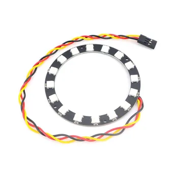 Круглое 16-разрядное RGB-световое кольцо с напряжением 5 В, совместимое с программируемым Arduino Magic Color WS2812, полноцветное светодиодное водяное световое кольцо