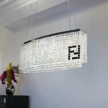Роскошная хрустальная люстра K9 в стиле постмодерн, подвесное освещение для гостиной, декор гостиничного холла, Подвесной светильник Lustre