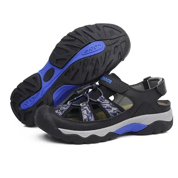 Уличные сандалии, Летние нескользящие легкие прогулочные треккинговые ботинки, мужская дышащая пляжная обувь для болотной ходьбы, тренировочные кроссовки, Размер 38-48