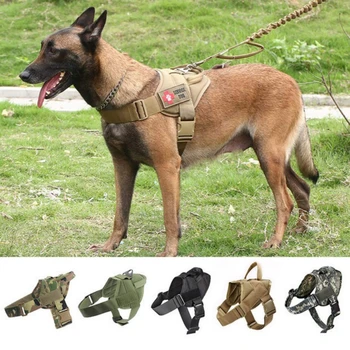 Тактическая одежда для собак, нейлоновые принадлежности для домашних животных, жилет для собак, тяговый нагрудный ремень, шлейка для собак K9