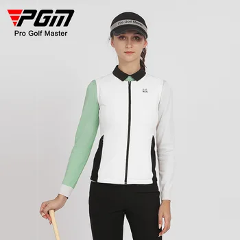 Женский жилет PGM Golf, осенне-зимняя хлопковая теплая одежда, ультралегкий спортивный женский топ YF498 Оптом