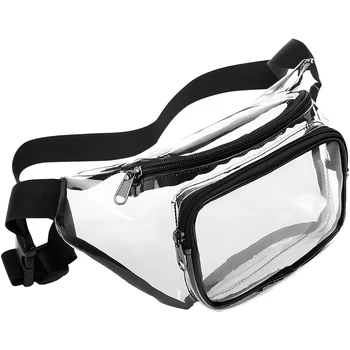 ПВХ сумка легкий прозрачный карман для бега сумка портативный с застежкой-молнией регулируемый большой емкости для спорта на открытом воздухе