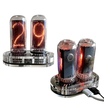 2-значный светящийся ламповый термометр IN-18 IN18, Часы Nixie, Подарок для дома, Настольные аудиоаксессуары, изделия ручной работы, мебель для дома