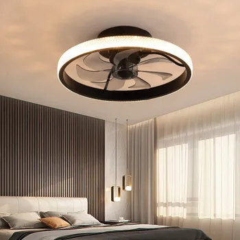 Современный свет, атмосфера роскоши, простая и практичная гостиная, спальня, столовая, светодиодный вентилятор, потолочные светильники двойного назначения